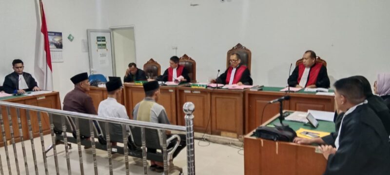 Saat tiga terdakwa Jalani sidang perdana di PN Tipikor Palembang, Kamis (21/5/2026)