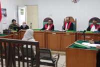 Saat Terdakwa Iga Delia dihadirkan di PN Palembang Kamis (21/5/2026) untuk mendengarkan pembacaan putusan
