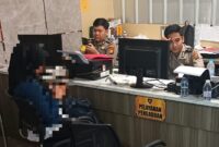 FY saat Melaporkan Peristiwa yang dialaminya ke SPKT Polrestabes Palembang