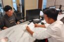 Fredi saat Melaporkan Pengeroyokan yang dialaminya