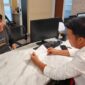 Fredi saat Melaporkan Pengeroyokan yang dialaminya