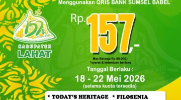 Dongkrak Digitalisasi UMKM, Bank Sumsel Babel Gelar Promo Belanja Rp157 Spesial HUT Lahat ke-157