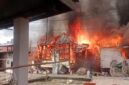 Foto.:  kebakaran di jalan Silaberanti