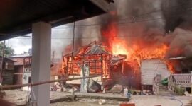 Foto.:  kebakaran di jalan Silaberanti