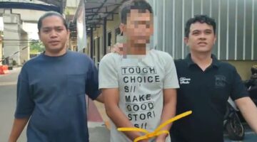 Foto Pelaku digiring petugas