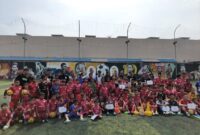 SSB Bumara Mengadakan Couching Clinik dengan Menghadirkan Mantan Pemain Timnas Indonesia Budi Sudarsono. Foto : Reza