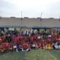 SSB Bumara Mengadakan Couching Clinik dengan Menghadirkan Mantan Pemain Timnas Indonesia Budi Sudarsono. Foto : Reza