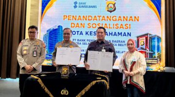Bank Sumsel Babel dan Polda Sumsel Perkuat Sinergi Pengamanan Layanan Perbankan