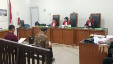 Saat JPU bacakan surat dakwaan kedua Terdakwa di sidang yang digelar di PN Tipikor Palembang , Senin (25/5/2026)