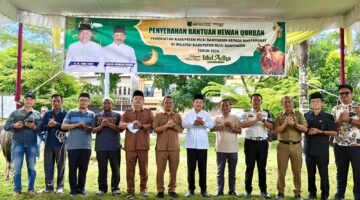 Pemkab Muba Salurkan Hewan Kurban untuk Masjid, Ponpes hingga Disabilitas