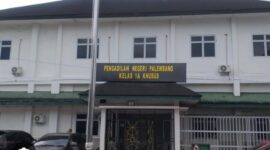 Foto Gedung PN Klas 1A Palembang sementara yang terletak di musim Telsil.