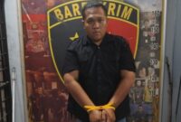 Pelaku saat diamankan. Foto: Polres Muara Enim.