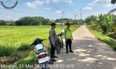 Antisipasi Kejahatan di Akhir Pekan, Polsek Buay Madang Timur Patroli Menyisir Jalan Desa Srikaton
