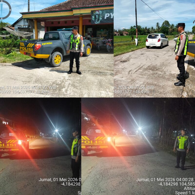 Personel Polsek Buay Madang Timur tak kenal lelah menjaga wilayah tetap kondusif melalui Patroli KRYD. Mulai dari patroli subuh di Desa Tanjung Mas hingga patroli pagi di Desa Sumber Tani. 