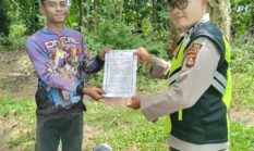 Antasipasi Karhutla, Polsek Buay Madang Timur Sosialisasikan Maklumat Kapolda ke Warga