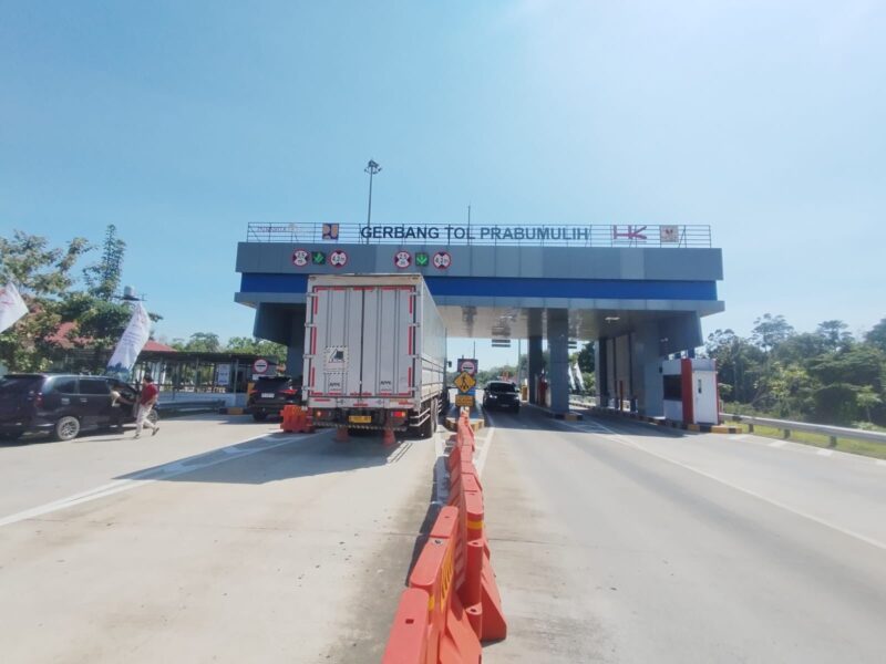Gerbang Tol Prabumulih. Foto: Hutama Karya.