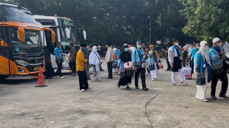 443 Jemaah Haji Kloter Satu Asal OKU Timur Tiba di Tanah Air