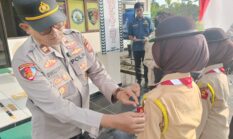 Kapolsek Buay Madang Timur Lantik 14 Anggota Baru Saka Bhayangkara Angkatan X