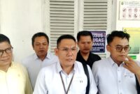 Foto kuasa hukum terdakwa Yansori, Sapriadi Syamsudin SH MH saat ditemui di PN Palembang, Selasa (2/6/2026)