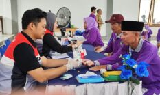 Puluhan Lansia Desa Pangkul Ikuti Pemeriksaan Kesehatan Gratis