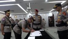 Foto : sertijab kasat lantas polrestabes palembang