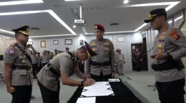 Foto : sertijab kasat lantas polrestabes palembang