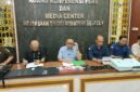 Saat Kepala Kejaksaan Tinggi Sumatera Selatan, Ketut Sumedana SH MH, memberikan keterangan pers terkait penetapan Kepala KUPP Kelas III Sungai Lumpur, Kabupaten OKI, berinisial IM sebagai tersangka dugaan pemerasan dalam pengurusan Surat Persetujuan Berlayar (SPB), Kamis (4/6/2026
