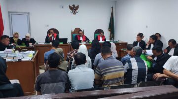 Saat Para saksi dihadirkan di PN Tipikor Palembang, Kamis (4/6/2026)
