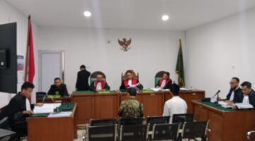 Saat Dua terdakwa dihadirkan di PN Tipikor Palembang Kamis (4/6/2026) untuk mendengarkan pembacaan tuntutan dari JPU
