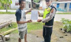 Antisipasi Karhutla, Polsek Buay Madang Timur Sisir Dua Desa Sebar Maklumat Kapolda Sumsel