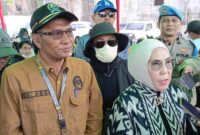 Panitera PN Palembang, Dr. Sumargi, SH, MH didampingi Kuasa Hukum PT Permata Sentra Propertindo, Titis Rachmawati, SH, MH, saat diwawancarai senin (8/6/2026
