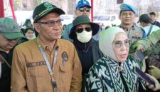 Panitera PN Palembang, Dr. Sumargi, SH, MH didampingi Kuasa Hukum PT Permata Sentra Propertindo, Titis Rachmawati, SH, MH, saat diwawancarai senin (8/6/2026