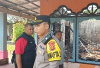 Tampak rumah terbakar yang Telah Berhasil di Padamkan