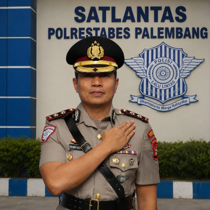 Foto kasat Lantas Polrestabes Palembang AKBP Hendyanto Panusunan Hutasoit