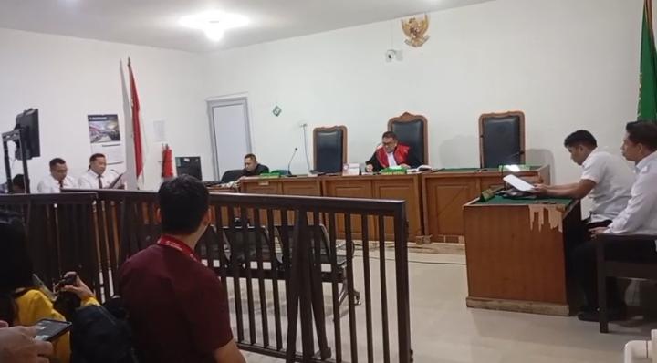 Suasana Sidang permohonan praperadilan yang digelar di PN Palembang