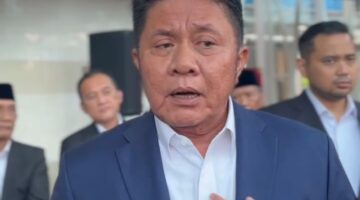 Gubernur Sumatra Selatan Herman Deru saat diwawancarai, Senin (8/6/2026). Foto: istimewa