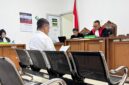 Saat  kasus dugaan korupsi proyek revitalisasi Pasar Cinde Palembang digelar di PN Tipikor dengan Agenda nota pembelaan, Rabu (10/6/2026)