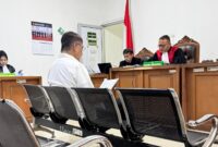 Saat  kasus dugaan korupsi proyek revitalisasi Pasar Cinde Palembang digelar di PN Tipikor dengan Agenda nota pembelaan, Rabu (10/6/2026)