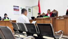 Saat kasus dugaan korupsi proyek revitalisasi Pasar Cinde Palembang digelar di PN Tipikor dengan Agenda nota pembelaan, Rabu (10/6/2026)