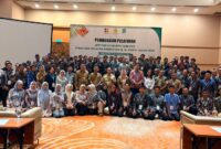 101 Pekebun Sawit OKI yang mengikuti pelatihan implementasi Indonesian Sustainable Palm Oil (ISPO) di Hotel Aryaduta Palembang, Selasa (9/6/2026). Foto: istimewa