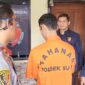 Foto : pelaku saat diamankan di polsek SU 2 Palembang