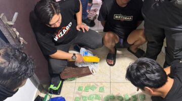 Petugas amankan satu tersangka dan ribuan serta 1,4 kilogram sabu.
