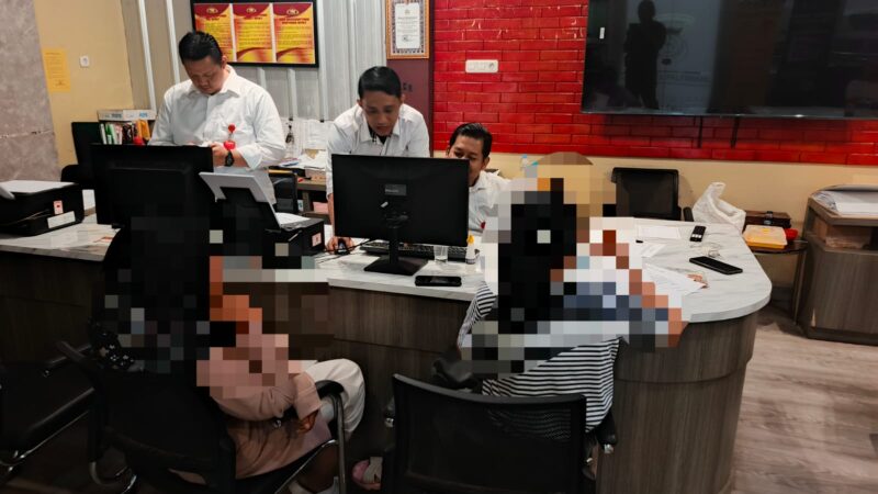 Foto.: korban membuat laporan polisi