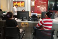 Foto : korban membuat laporan polisi