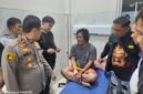 Foto : pelaku usai berobat di RS Siti Fatimah