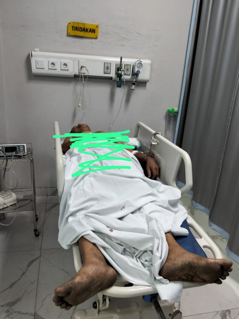 Pelaku saat Berada di RSMH