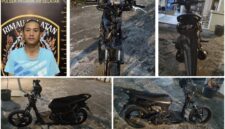 fhoto : pelaku pengelapan motor di wilayah hukum polsek pagar alam selatan (istimewa/humas respa)
