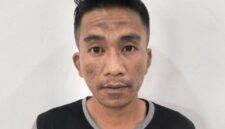 Tersangka saat diamankan.