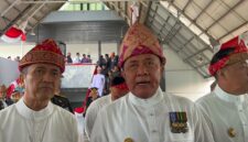 Gubernur Sumatera Selatan Herman Deru saat diwawancarai usai rapat paripurna istimewa di gedung DPRD Kota dalam rangka HUT Kota Palembang ke-1343, Rabu (17/6/2026). Foto: Tia