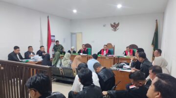 Saat para saksi dihadirkan di sidang Tipikor PN. Palembang, Kamis (18/6/2026)
